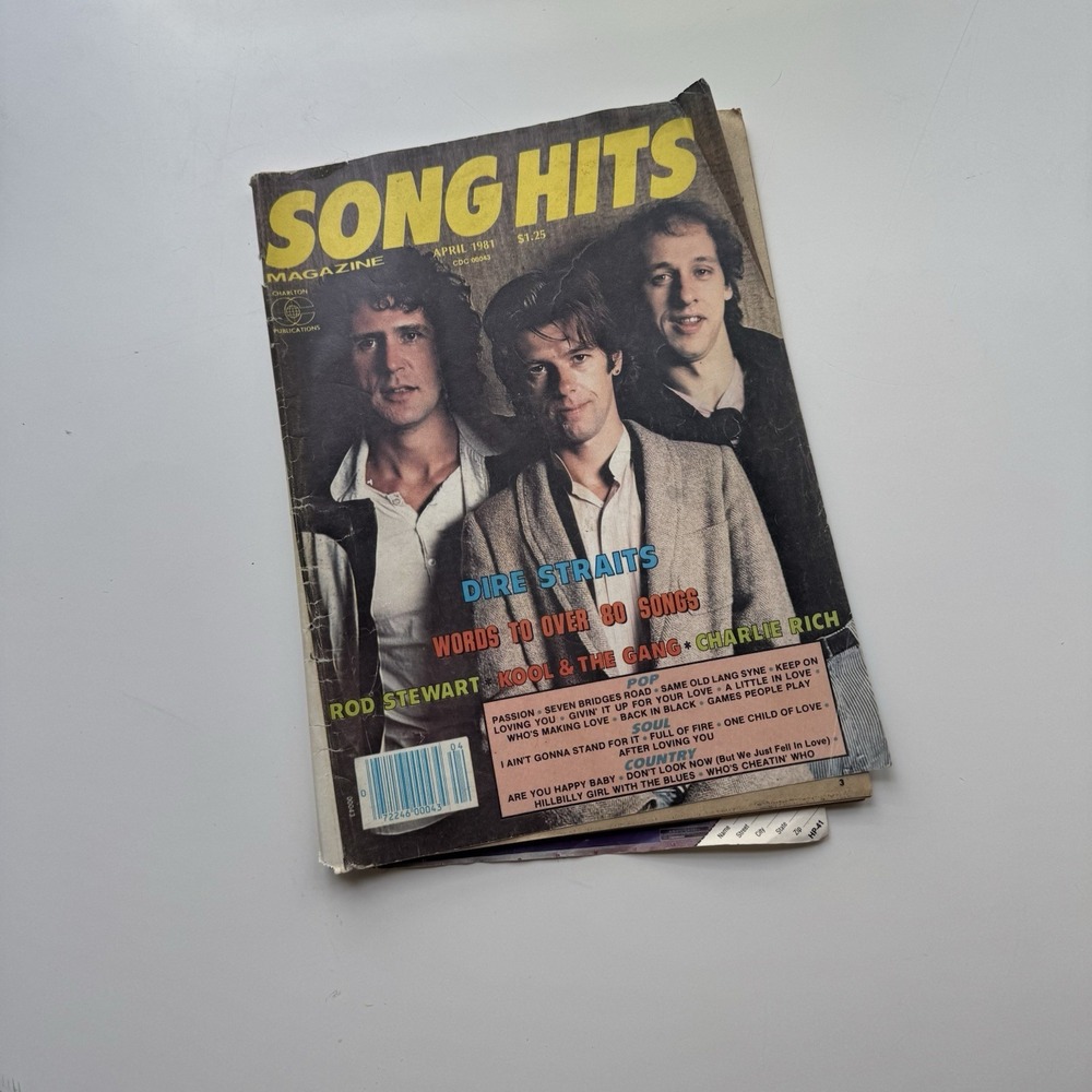 Song Hits Magazine April 1981 Dire Straits Rd Stewart Kool & The Gang
